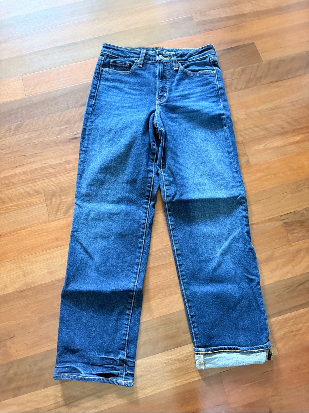 Old Navy High-Rise O.G. Loose Dark Blue Jeans